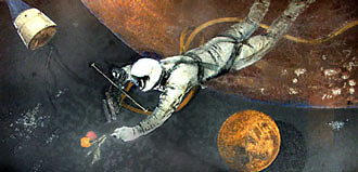 تابلو فضانورد اثر سهراب سپهری